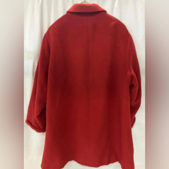 Valentino Miss V Red Wool Coat size 42/8 Mid-length - Picture 2 of 4